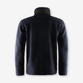 Bowman Pile Zip Jacket Dark Navy