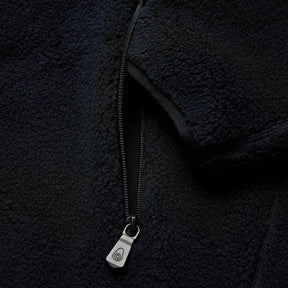 Bowman Pile Zip Jacket Dark Navy