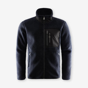 Bowman Pile Zip Jacket Dark Navy
