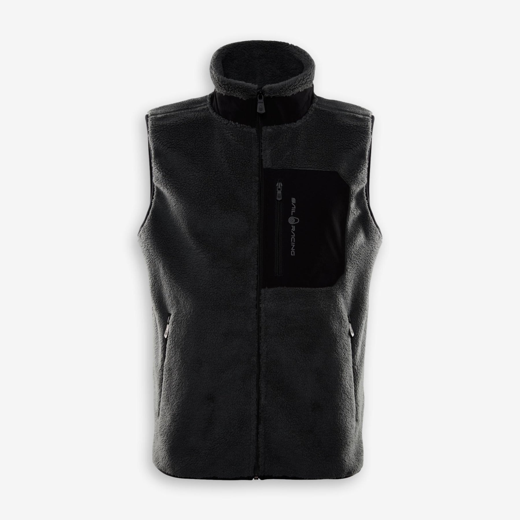 Bowman Pile Zip Vest Aurora Green