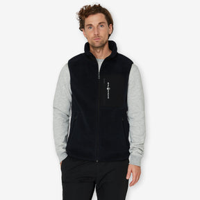 Bowman Pile Zip Vest Dark Navy