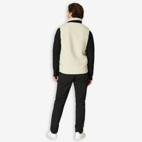 Bowman Pile Zip Vest Ivory