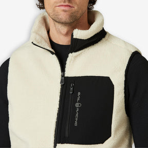 Bowman Pile Zip Vest Ivory
