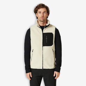 Bowman Pile Zip Vest Ivory