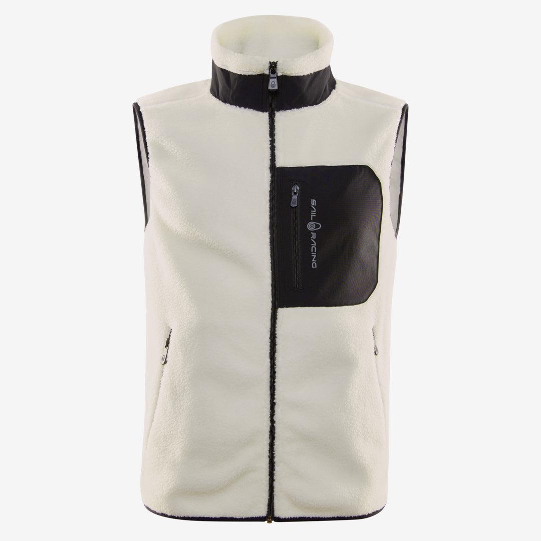 Bowman Pile Zip Vest Ivory