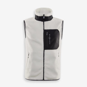 Bowman Pile Zip Vest Ivory