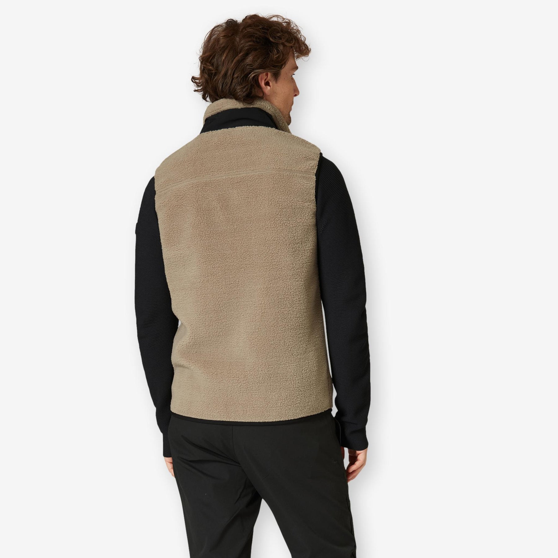 Bowman Pile Zip Vest Sand