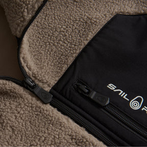Bowman Pile Zip Vest Sand