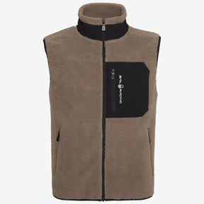 Bowman Pile Zip Vest Sand