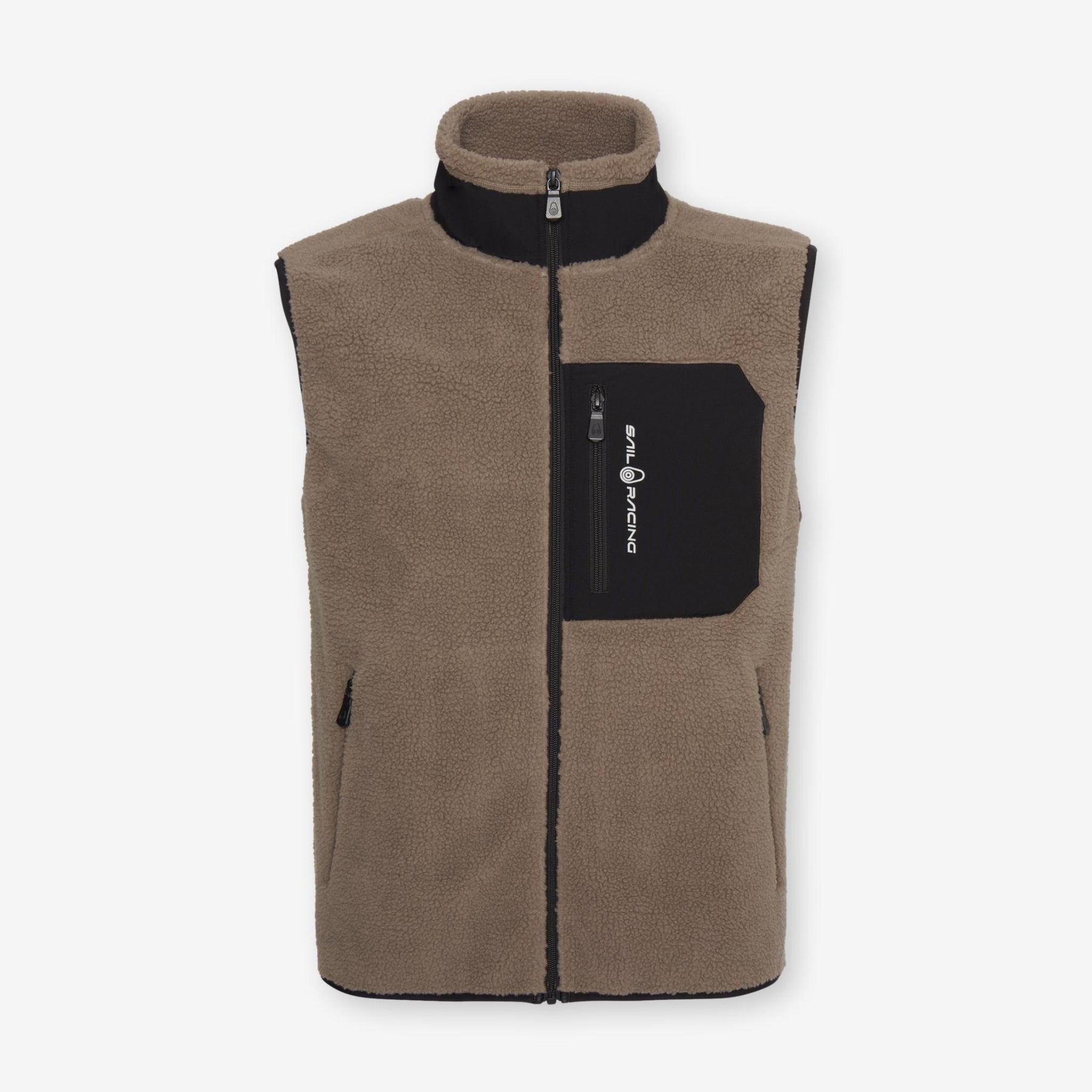 Bowman Pile Zip Vest Sand