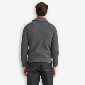 Brayden Shawl Cardigan Grey-Morris Stockholm-Phrase
