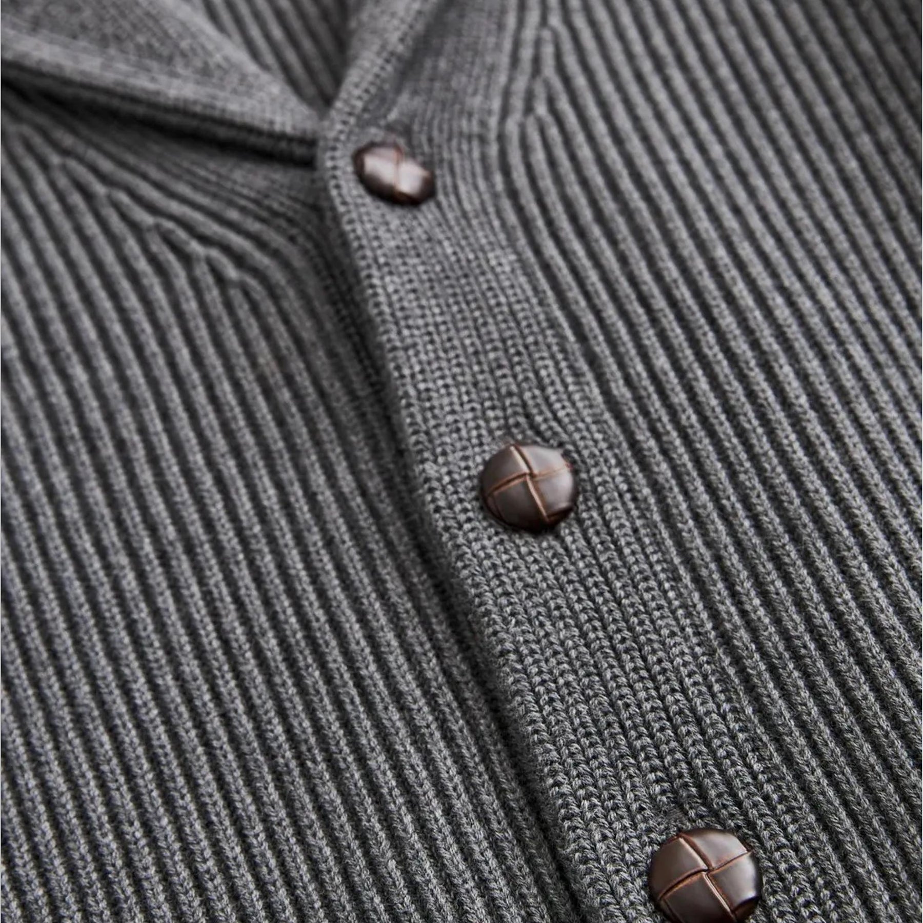 Brayden Shawl Cardigan Grey-Morris Stockholm-Phrase