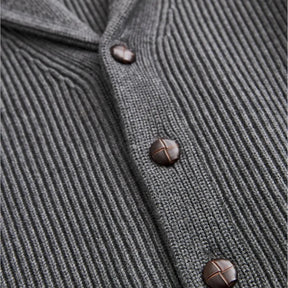 Brayden Shawl Cardigan Grey-Morris Stockholm-Phrase
