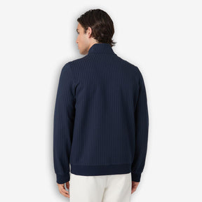 Brera Pinstriped Track Jacket Blue