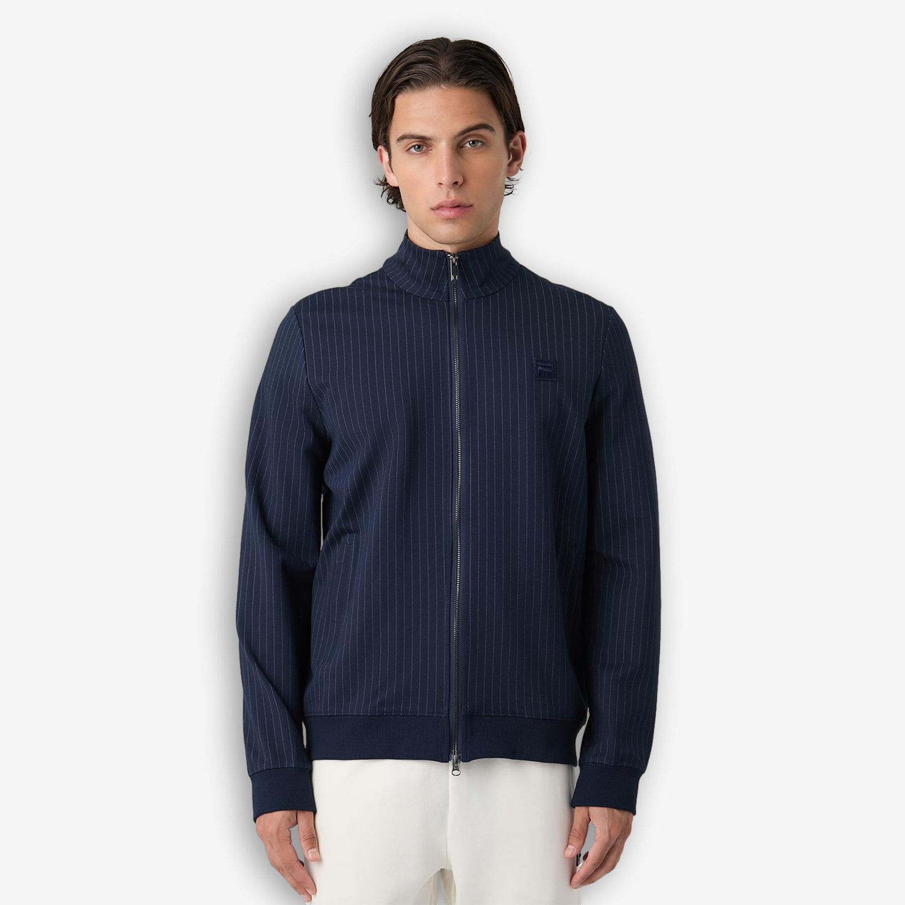 Brera Pinstriped Track Jacket Blue