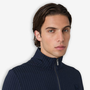 Brera Pinstriped Track Jacket Blue