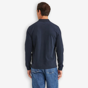 Camden Long Sleeve Polo Blue-Morris Stockholm-Phrase