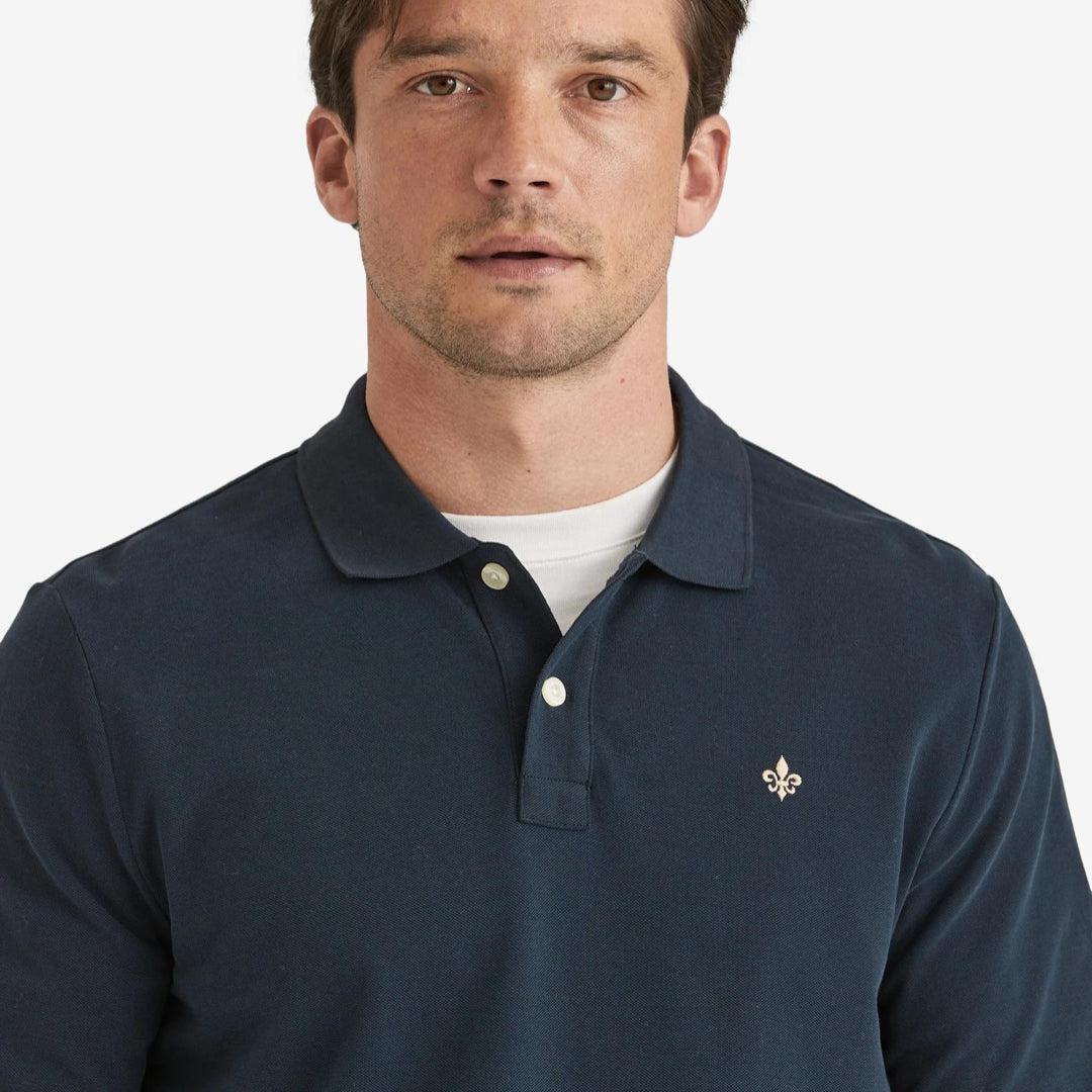 Camden Long Sleeve Polo Blue