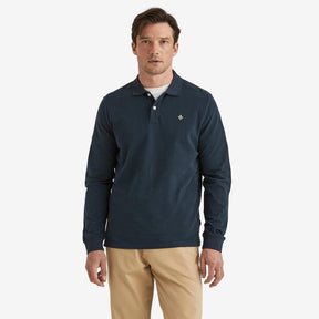 Camden Long Sleeve Polo Blue