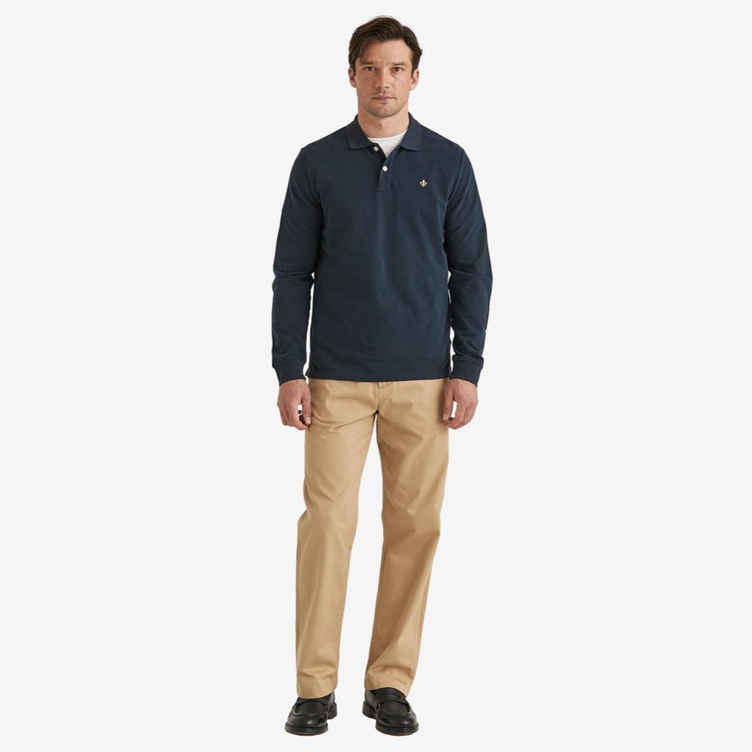 Camden Long Sleeve Polo Blue