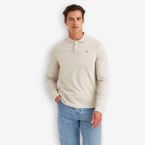 Camden Long Sleeve Polo Khaki