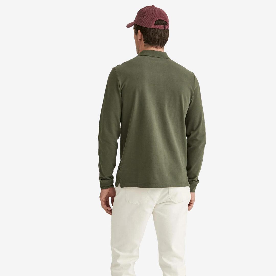 Camden Long Sleeve Polo Olive