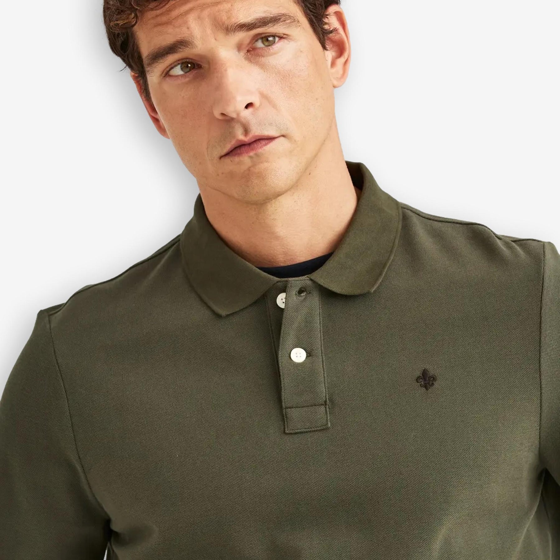 Camden Long Sleeve Polo Olive