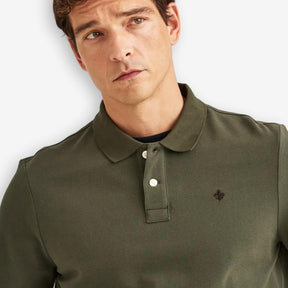 Camden Long Sleeve Polo Olive