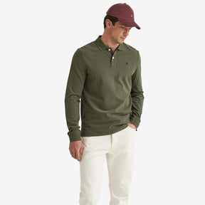 Camden Long Sleeve Polo Olive