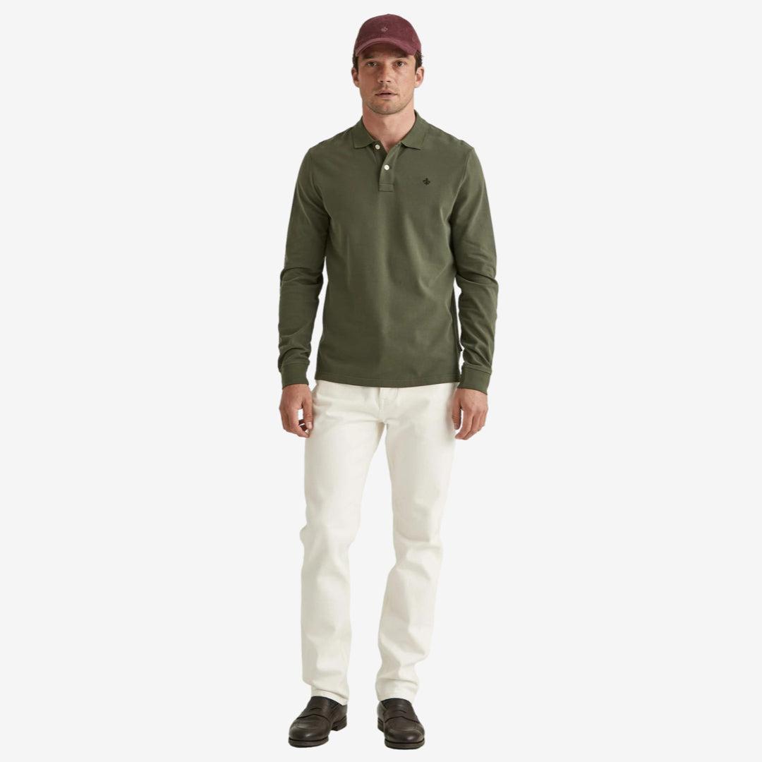 Camden Long Sleeve Polo Olive