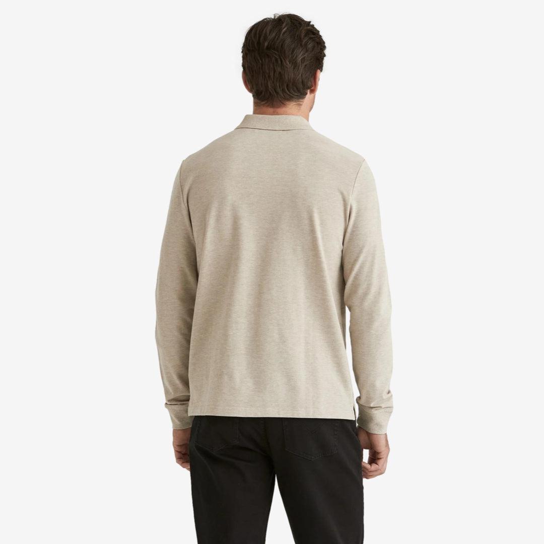 Camden Long Sleeve Polo Khaki