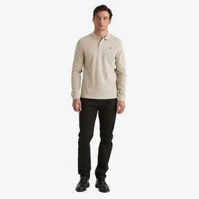 Camden Long Sleeve Polo Khaki