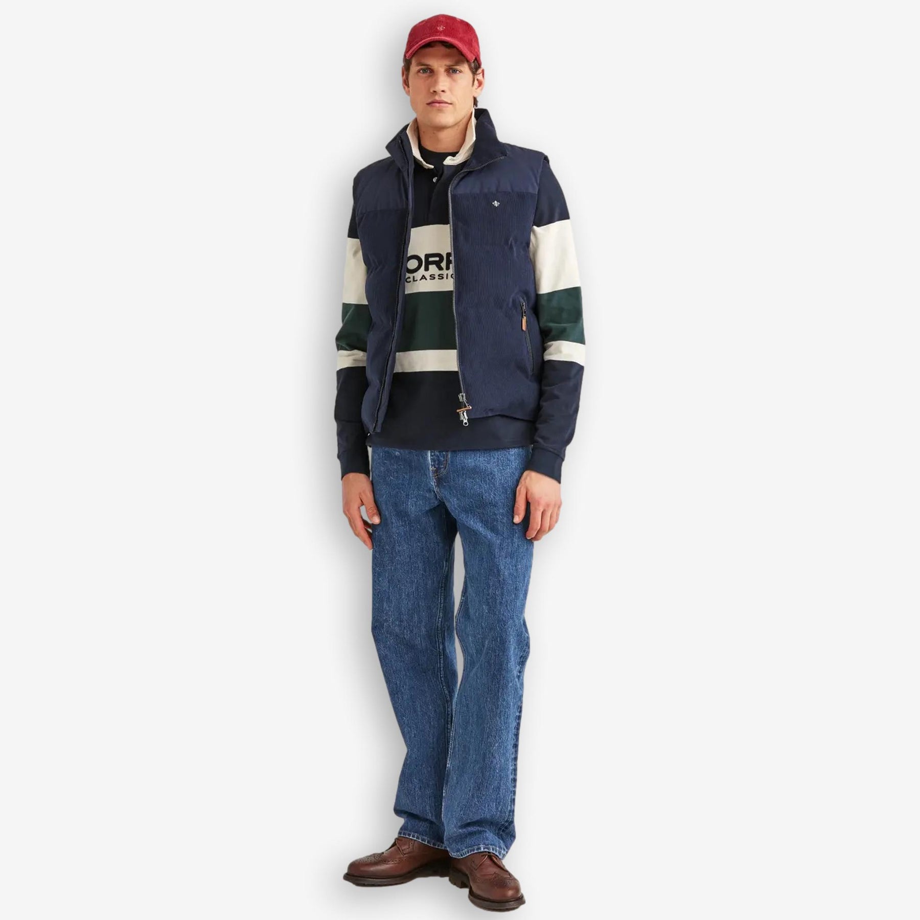 Catton Puffer Vest Navy