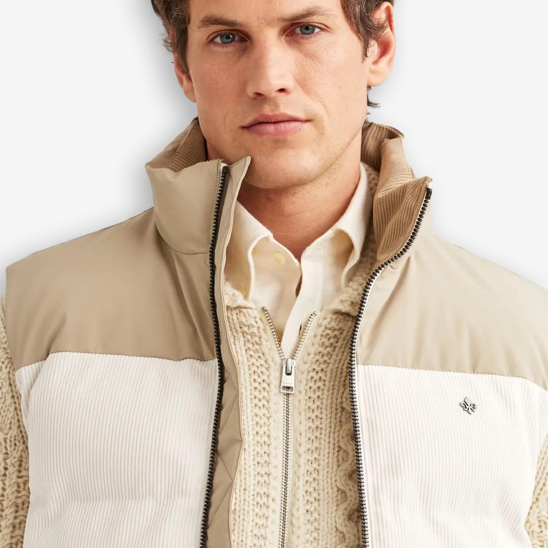 Catton Puffer Vest Offwhite-Morris Stockholm-Phrase