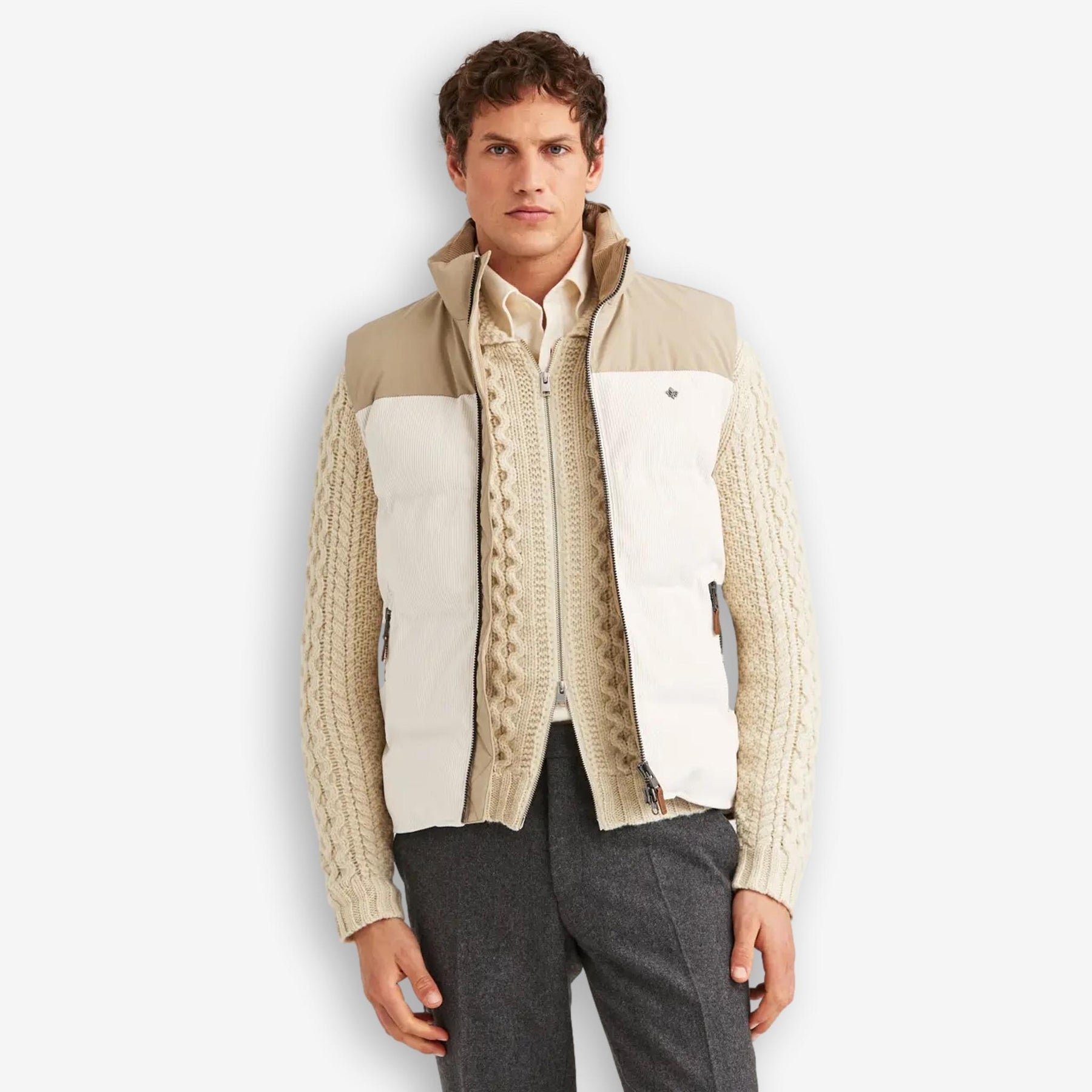 Catton Puffer Vest Offwhite-Morris Stockholm-Phrase