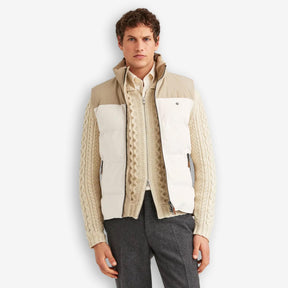 Catton Puffer Vest Offwhite-Morris Stockholm-Phrase