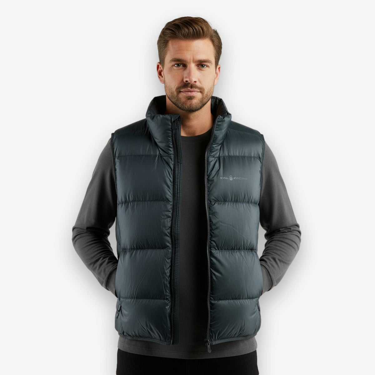 Cloud Down Vest Aurora Green