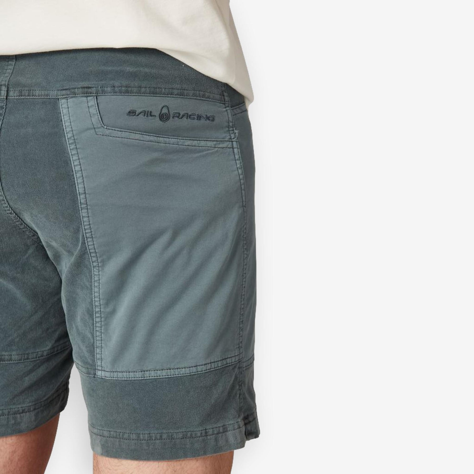 Corduroy Blocked Shorts Blue