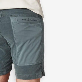 Corduroy Blocked Shorts Blue