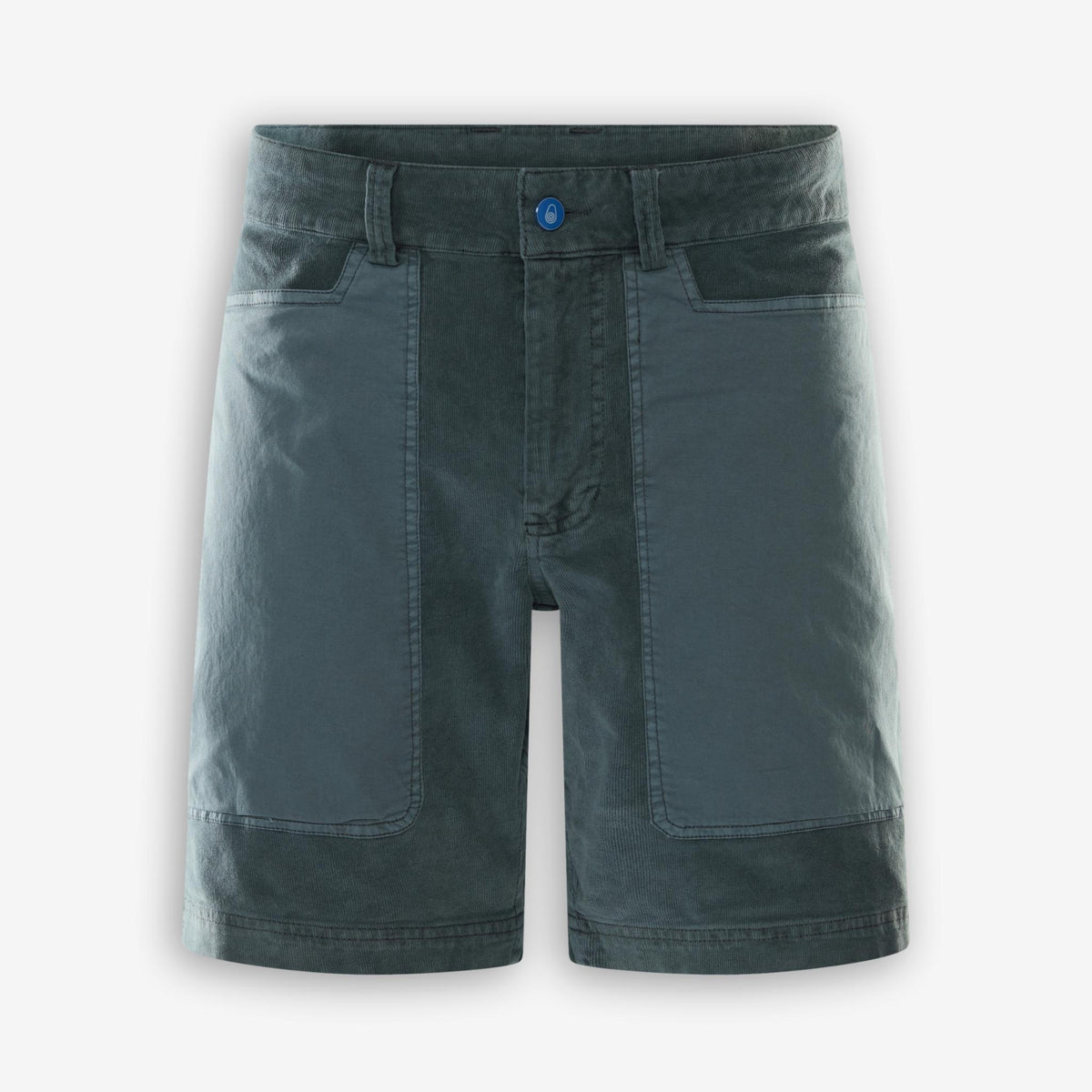 Corduroy Blocked Shorts Blue