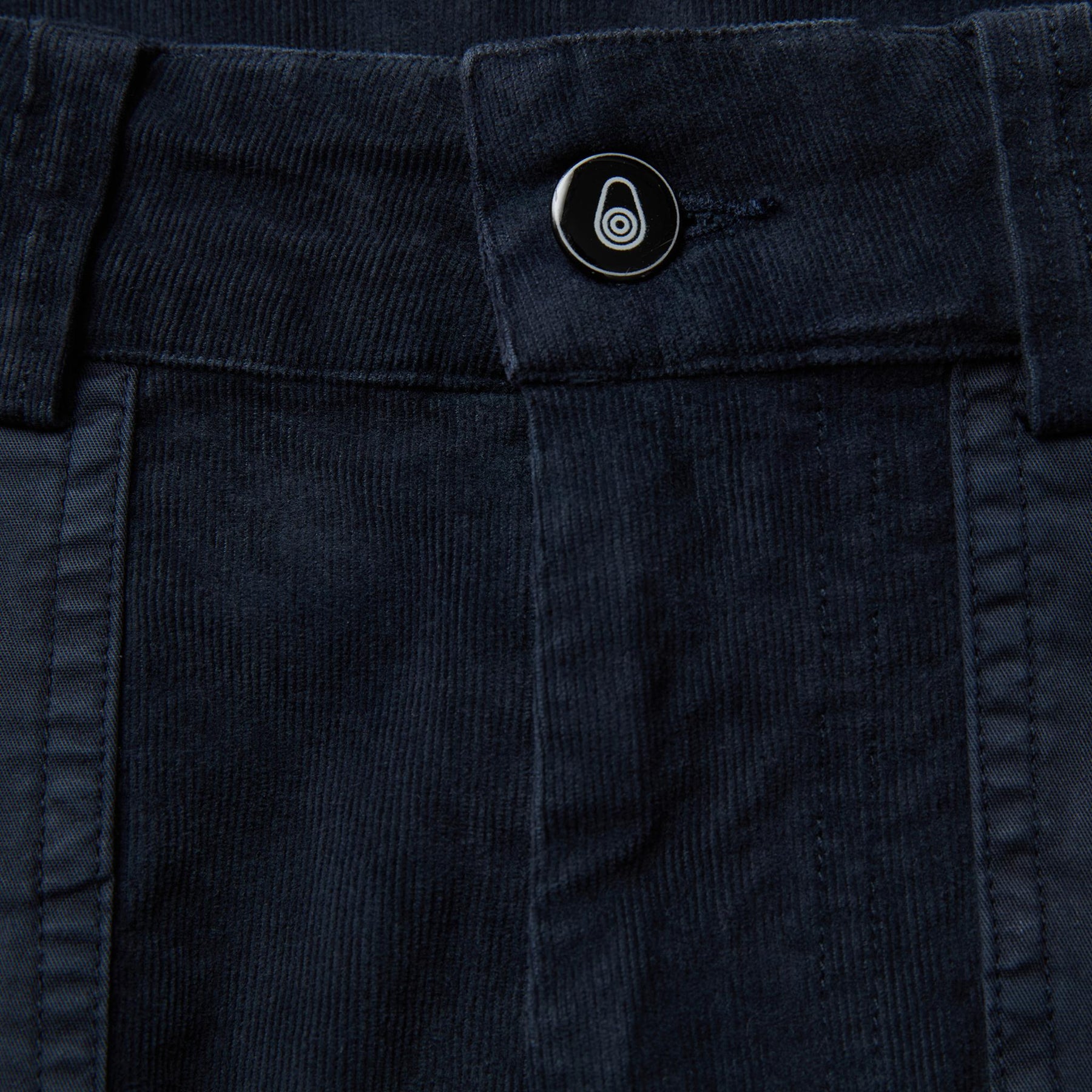 Corduroy Blocked Shorts Dark Blue
