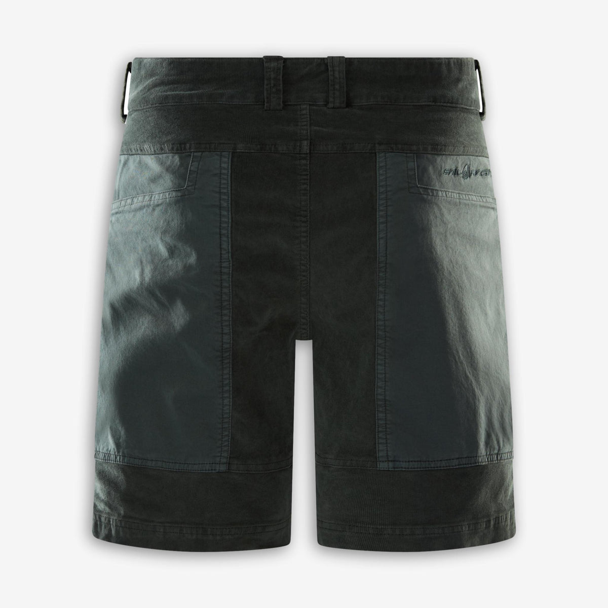 Corduroy Blocked Shorts Green