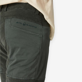Corduroy Blocked Shorts Green