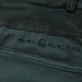 Corduroy Blocked Shorts Green