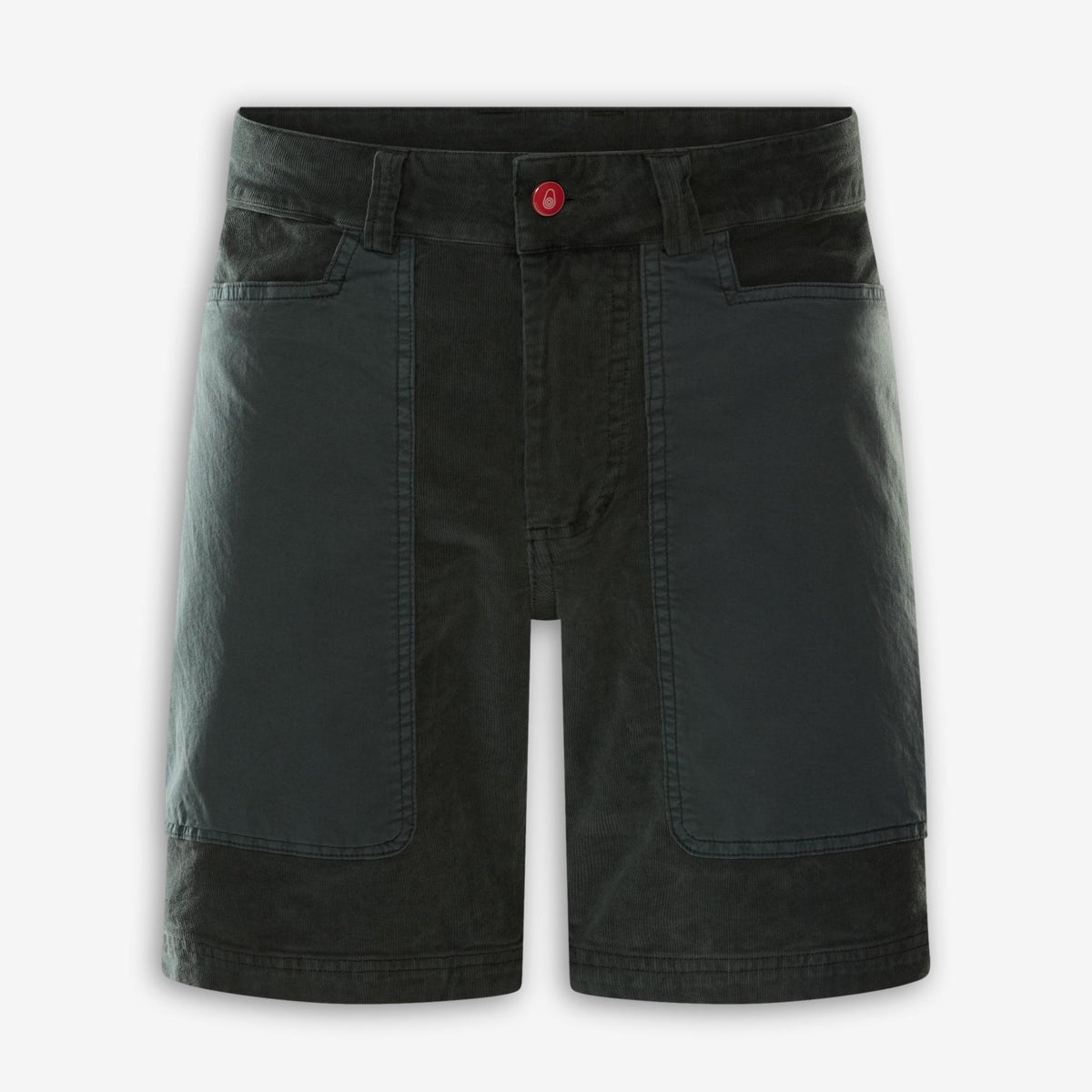 Corduroy Blocked Shorts Green