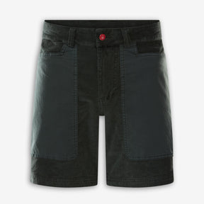 Corduroy Blocked Shorts Green