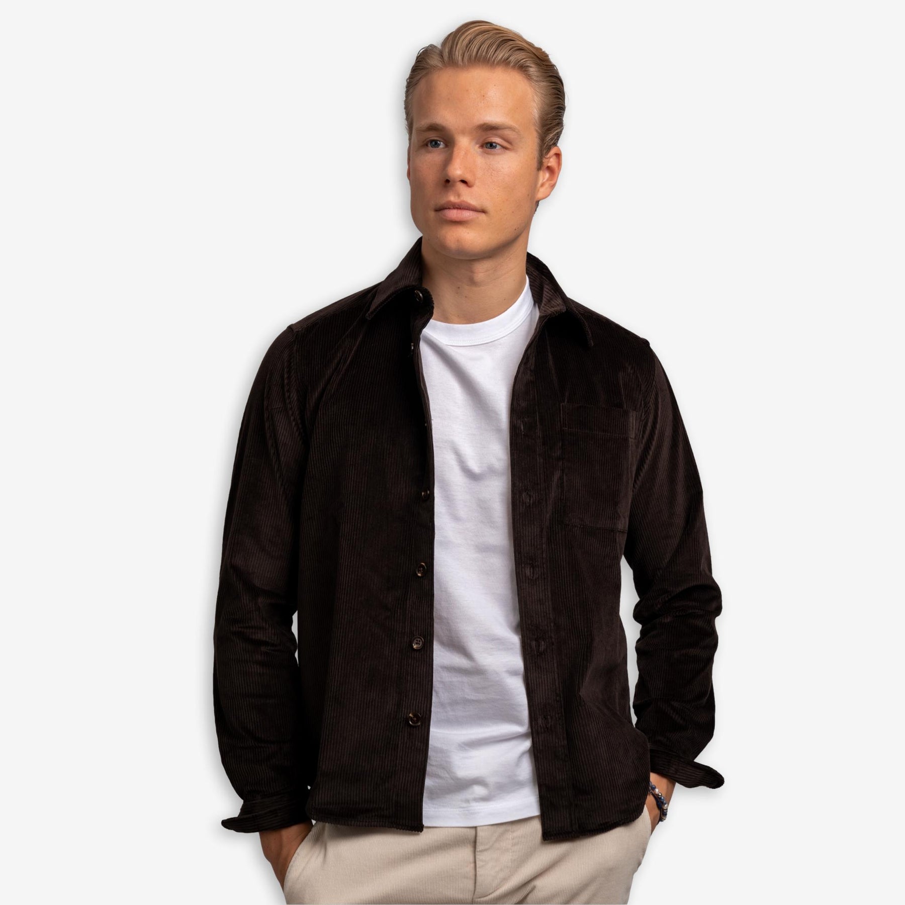 Corduroy Overshirt Brown