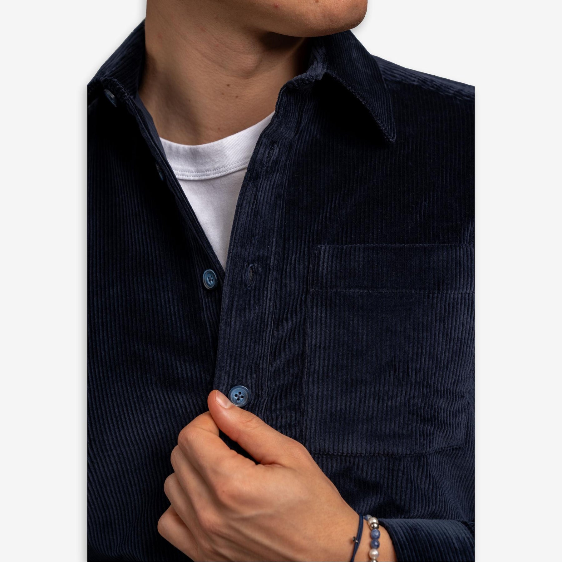 Corduroy Overshirt Navy