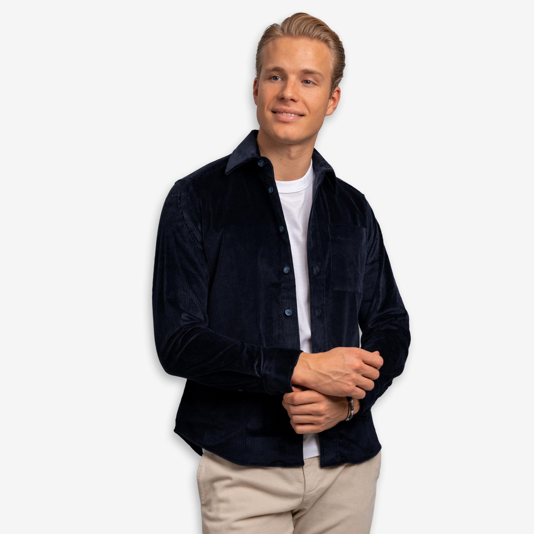 Corduroy Overshirt Navy