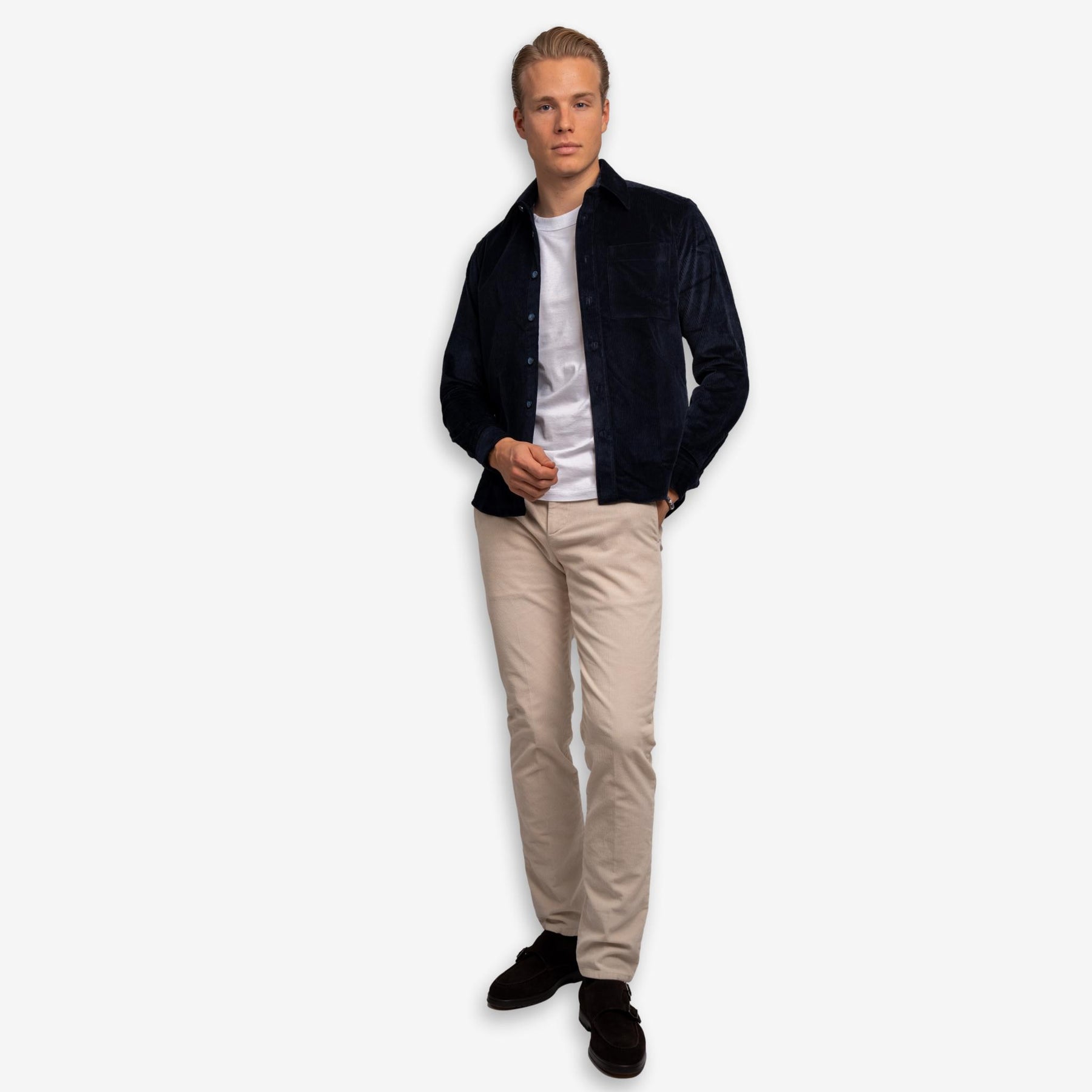 Corduroy Overshirt Navy